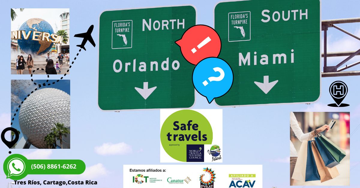 El destino mágico La Florida USA, con sus playas y parques temáticos.